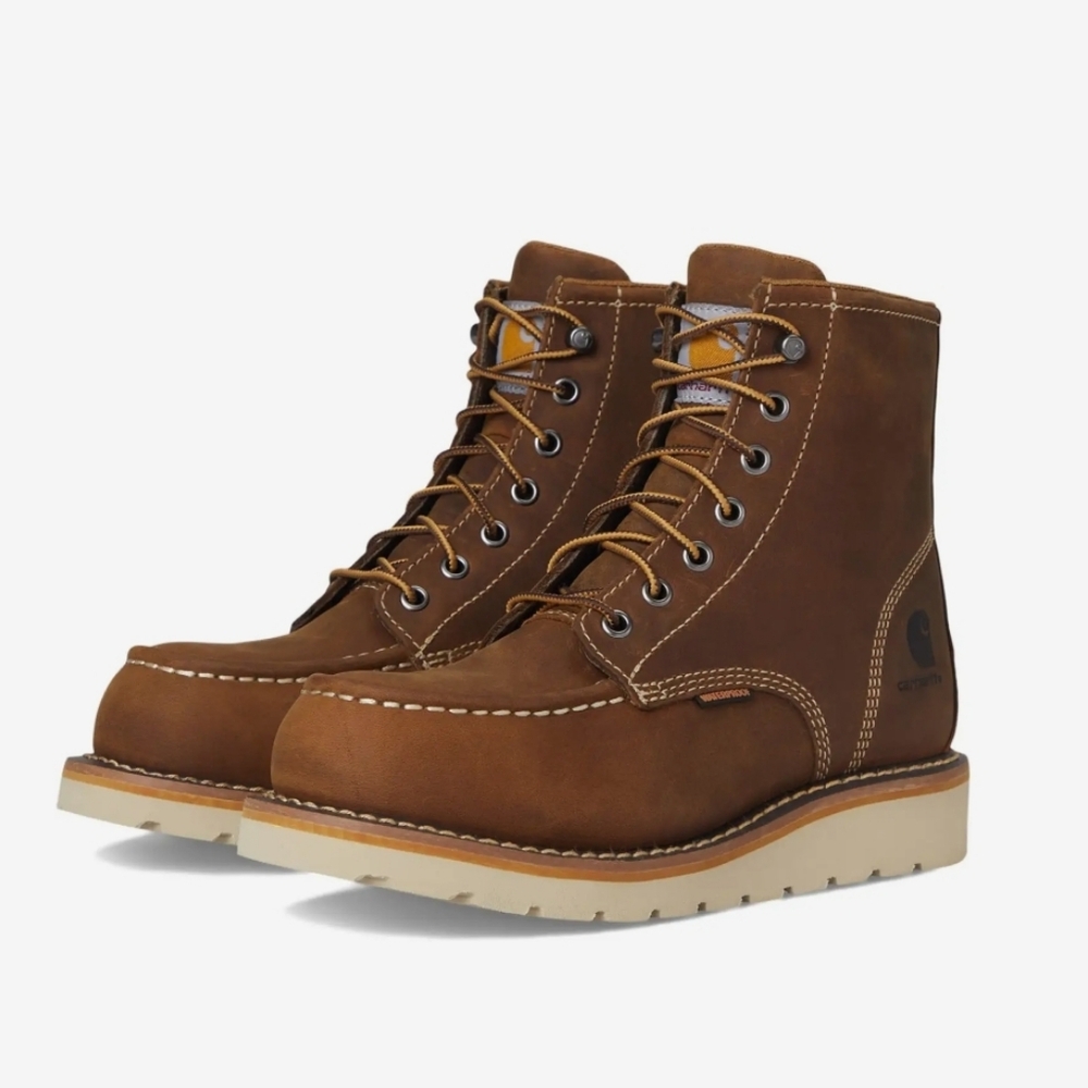 Carhartt Women's Waterproof Steel Toe 6-Inch Wedge Work Book Size 7.5